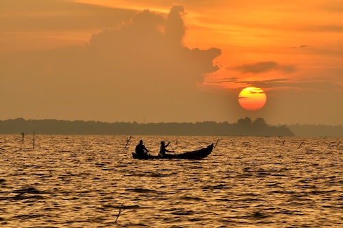 Fisherman at Sunset